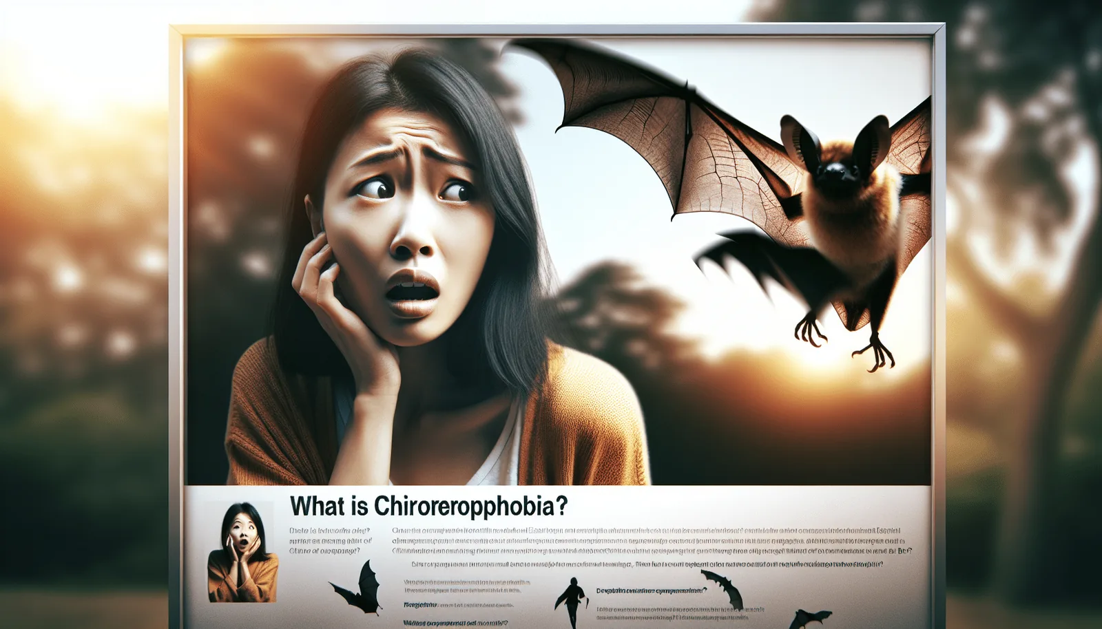 découvrez la chiroptophobie, une peur irrationnelle des chauves-souris. cette définition vous éclaire sur les causes, les symptômes et les traitements possibles de cette phobie méconnue.