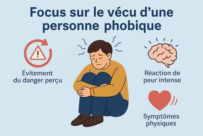 focus sur le vécu phobique
